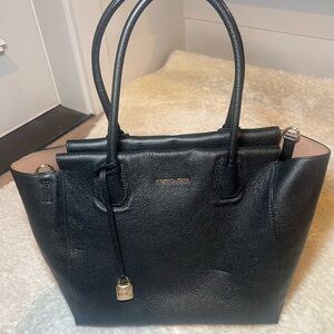 Michael Kors Black Pebbled Leather Tote